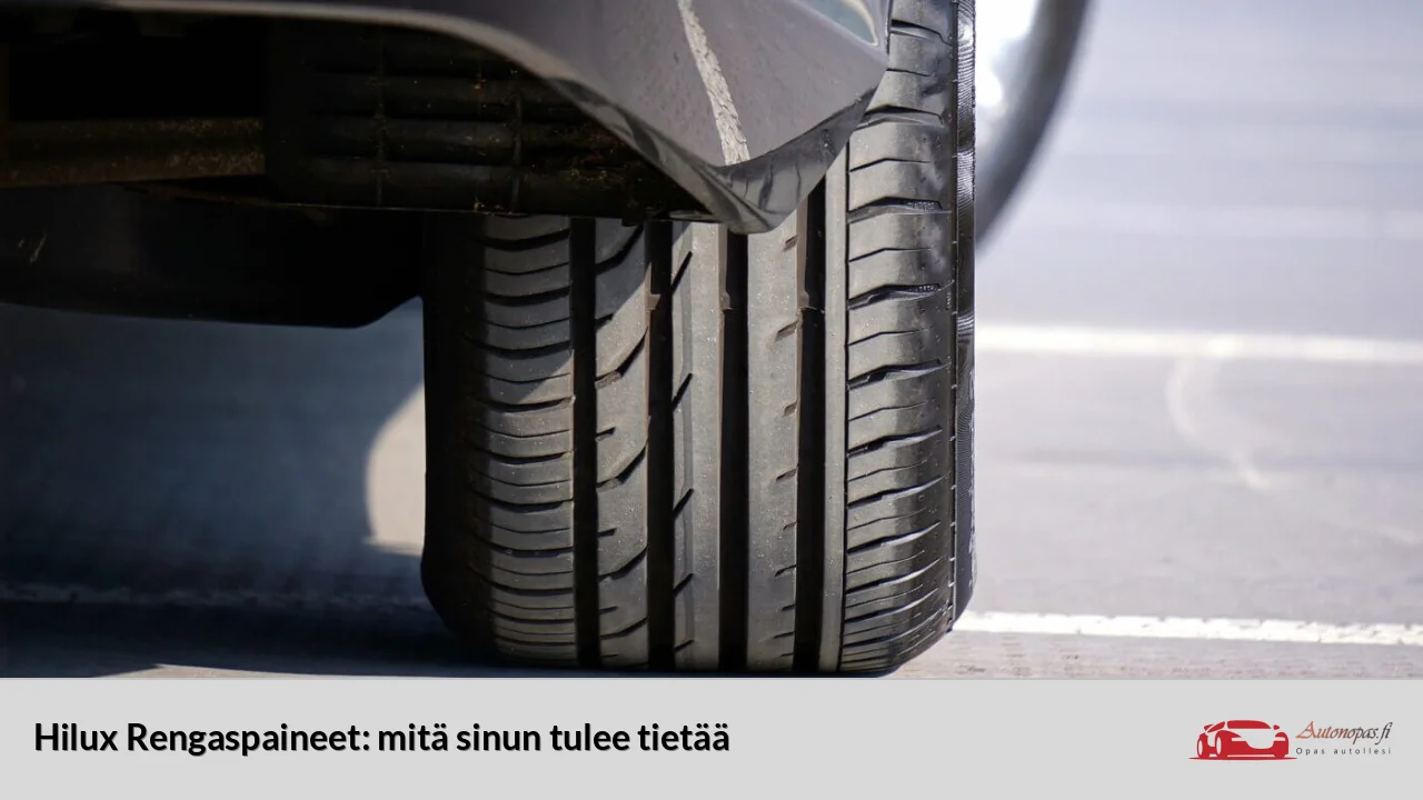 Hilux Rengaspaineet: mitä sinun tulee tietää