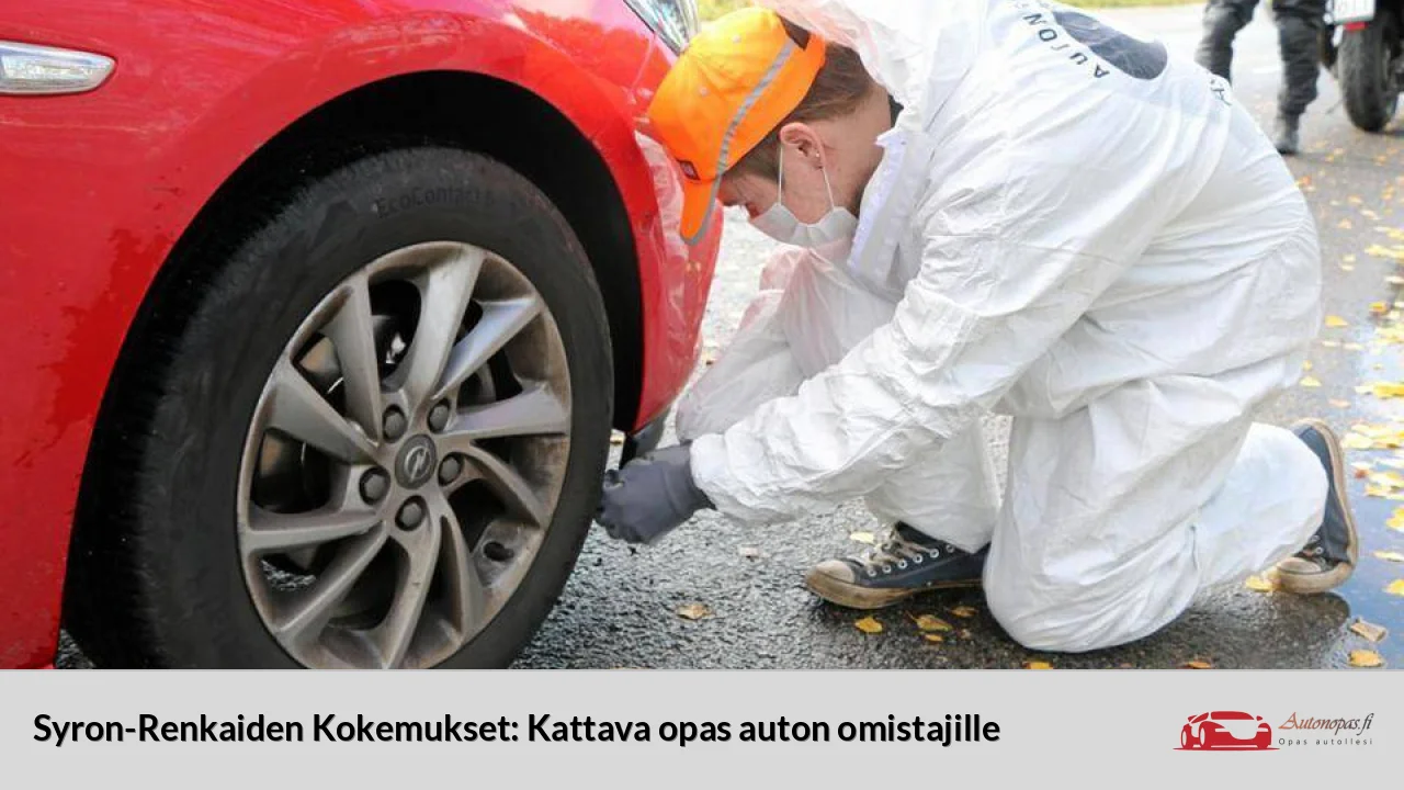 Syron-Renkaiden Kokemukset: Kattava opas auton omistajille